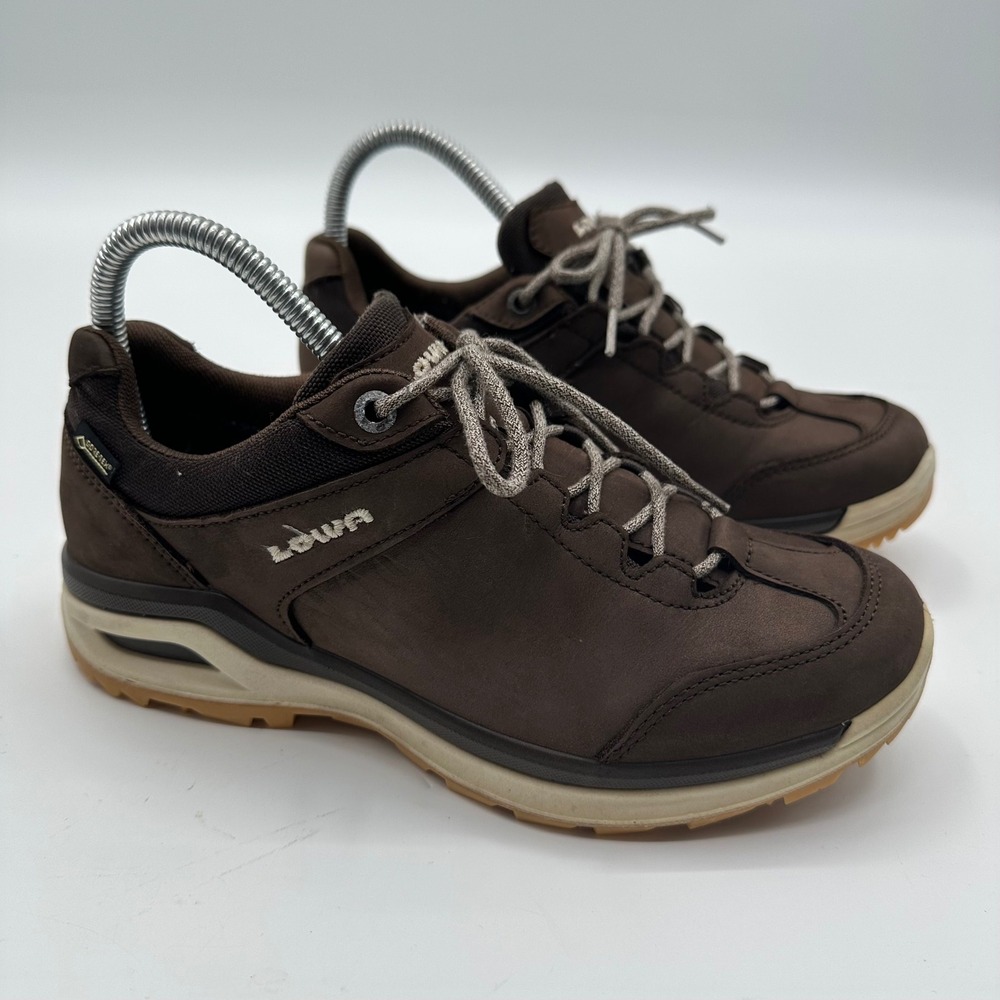 Lowa Locarno GTX Lo‎ Ws Brown Nubuck Gore-Tex Hiking Shoes Womens 7 EU 38